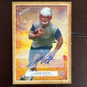 James White 2014 TOPPS TURKEY RED AUTO Card #29 PATRIOTS
